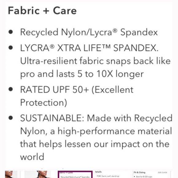 Athleta Woman's Black High-Neck Underwire Bikini Swim Beach Top Sz 34B-C - Picture 12 of 12